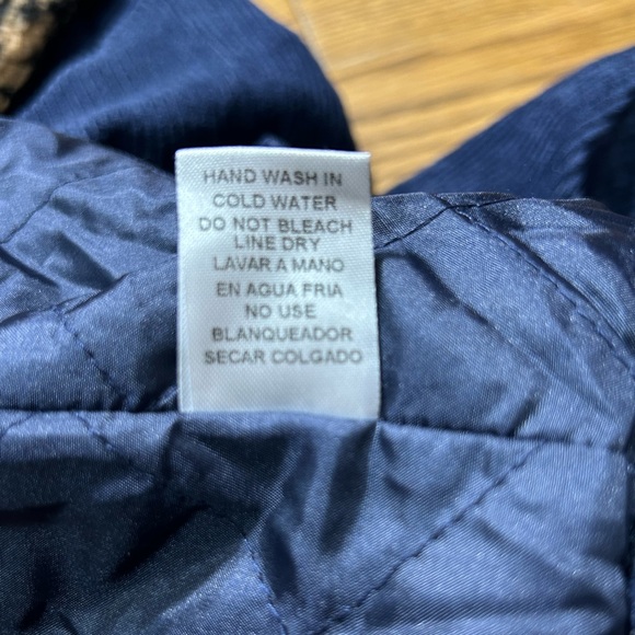 NWT Entro Corduroy Jacket Blue Button Up Shacket with Leopard Print Collar Sz L - Picture 6 of 8